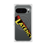 プレミアムスクエアケース with Pixelsnap［ LATENCY - Rock logo - Clear ］