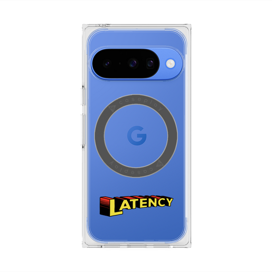 プレミアムスクエアケース with Pixelsnap［ LATENCY - Rock logo ］