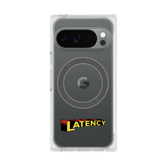 プレミアムスクエアケース with Pixelsnap［ LATENCY - Rock logo ］