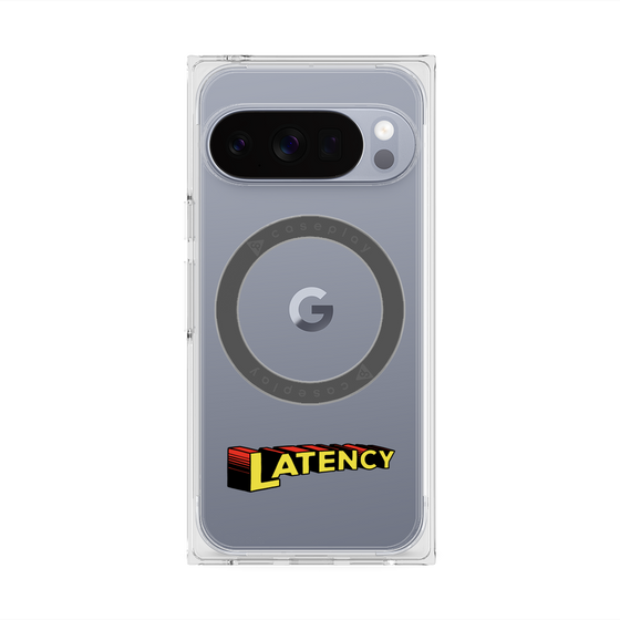 プレミアムスクエアケース with Pixelsnap［ LATENCY - Rock logo ］