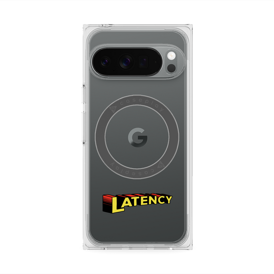 プレミアムスクエアケース with Pixelsnap［ LATENCY - Rock logo ］