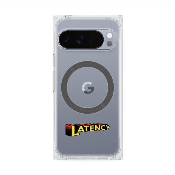 プレミアムスクエアケース with Pixelsnap［ LATENCY - Rock logo ］