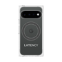 プレミアムスクエアケース with Pixelsnap［ LATENCY - Logotype - Gray ］