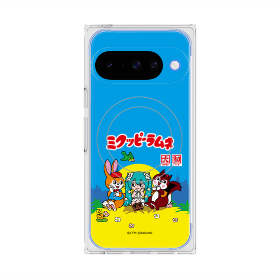 プレミアムスクエアケース with Pixelsnap［ 初音ミク×クッピーラムネ - パッケージ ］