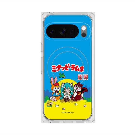 プレミアムスクエアケース with Pixelsnap［ 初音ミク×クッピーラムネ - パッケージ ］