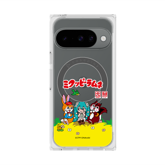 プレミアムスクエアケース with Pixelsnap［ 初音ミク×クッピーラムネ - パッケージ - クリア ］
