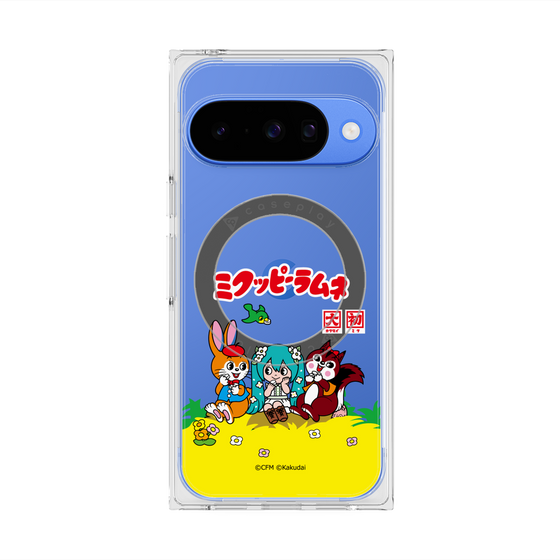 プレミアムスクエアケース with Pixelsnap［ 初音ミク×クッピーラムネ - パッケージ - クリア ］