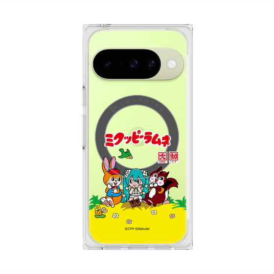 プレミアムスクエアケース with Pixelsnap［ 初音ミク×クッピーラムネ - パッケージ - クリア ］