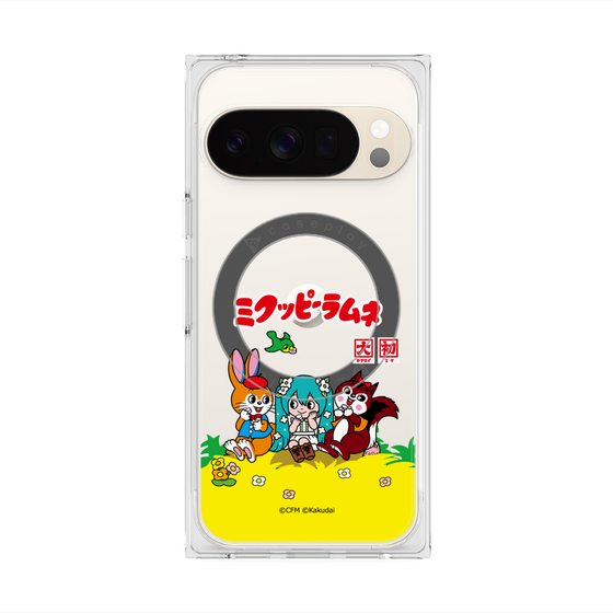 プレミアムスクエアケース with Pixelsnap［ 初音ミク×クッピーラムネ - パッケージ - クリア ］