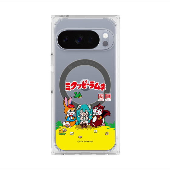 プレミアムスクエアケース with Pixelsnap［ 初音ミク×クッピーラムネ - パッケージ - クリア ］