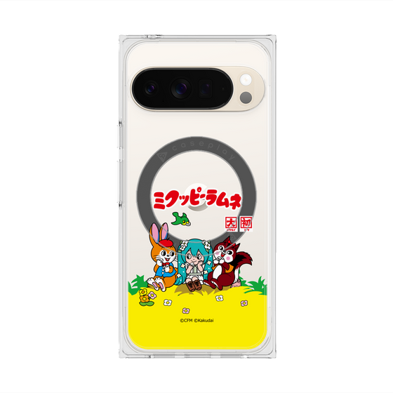 プレミアムスクエアケース with Pixelsnap［ 初音ミク×クッピーラムネ - パッケージ - クリア ］