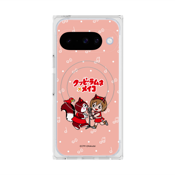 プレミアムスクエアケース with Pixelsnap［ 初音ミク×クッピーラムネ - MEIKO×ラム - デフォルメイラスト ］