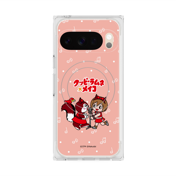 プレミアムスクエアケース with Pixelsnap［ 初音ミク×クッピーラムネ - MEIKO×ラム - デフォルメイラスト ］