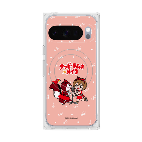 プレミアムスクエアケース with Pixelsnap［ 初音ミク×クッピーラムネ - MEIKO×ラム - デフォルメイラスト ］