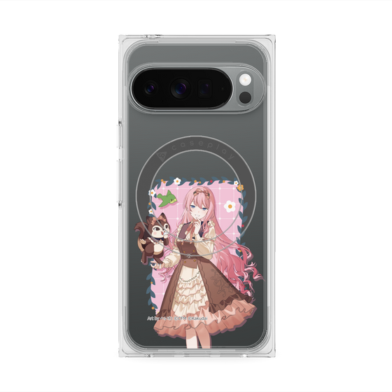 プレミアムスクエアケース with Pixelsnap［ 初音ミク×クッピーラムネ - 巡音ルカ×ラム - 等身イラスト1 ］