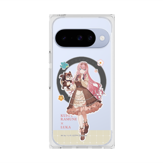 プレミアムスクエアケース with Pixelsnap［ 初音ミク×クッピーラムネ - 巡音ルカ×ラム - 等身イラスト2 ］