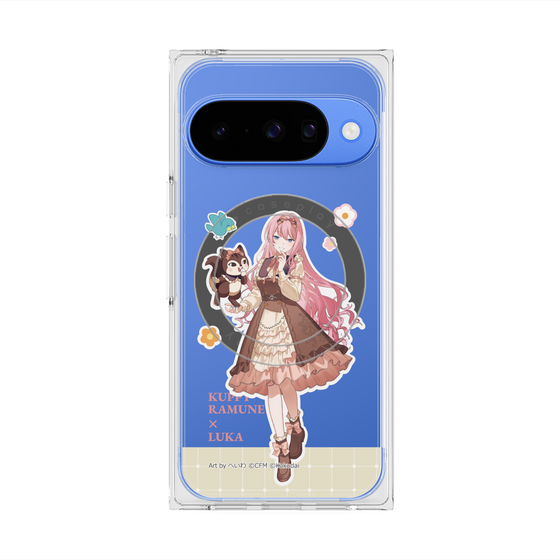 プレミアムスクエアケース with Pixelsnap［ 初音ミク×クッピーラムネ - 巡音ルカ×ラム - 等身イラスト2 ］