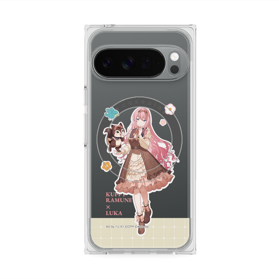 プレミアムスクエアケース with Pixelsnap［ 初音ミク×クッピーラムネ - 巡音ルカ×ラム - 等身イラスト2 ］