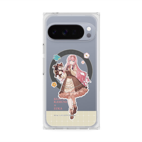 プレミアムスクエアケース with Pixelsnap［ 初音ミク×クッピーラムネ - 巡音ルカ×ラム - 等身イラスト2 ］