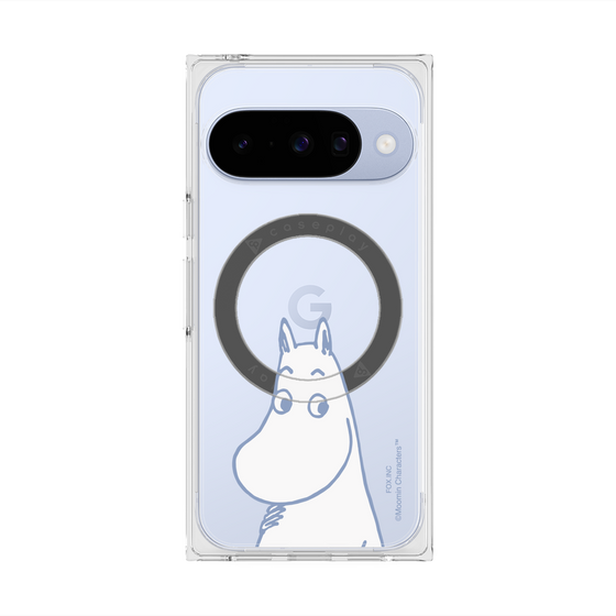 プレミアムスクエアケース with Pixelsnap［ MOOMIN - Familiar face ］