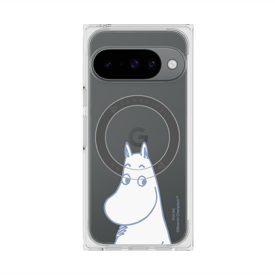 プレミアムスクエアケース with Pixelsnap［ MOOMIN - Familiar face ］