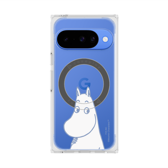 プレミアムスクエアケース with Pixelsnap［ MOOMIN - Familiar face ］