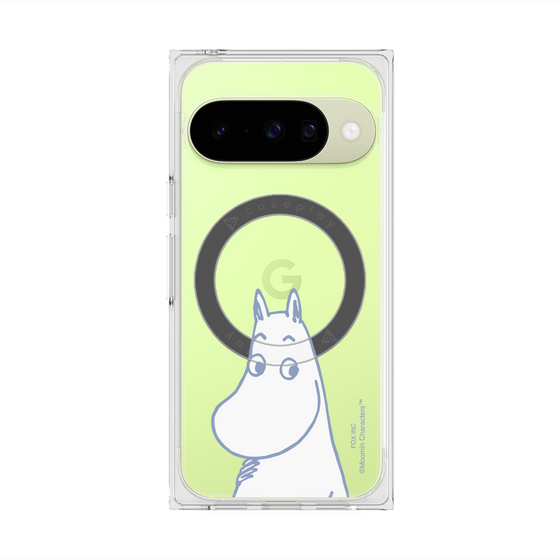 プレミアムスクエアケース with Pixelsnap［ MOOMIN - Familiar face ］