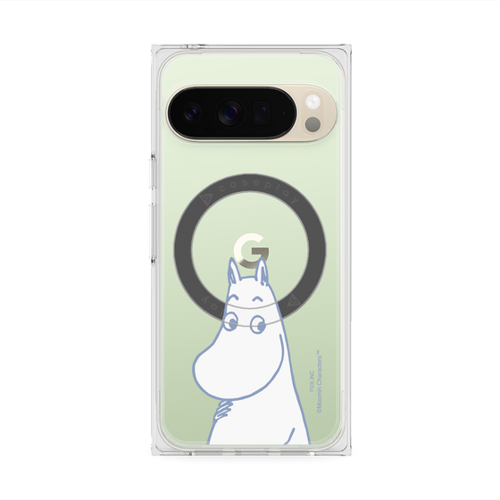 プレミアムスクエアケース with Pixelsnap［ MOOMIN - Familiar face ］