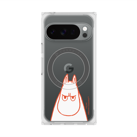 プレミアムスクエアケース with Pixelsnap［ MOOMIN - Angry face ］