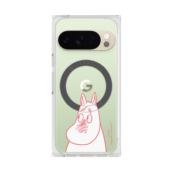 プレミアムスクエアケース with Pixelsnap［ MOOMIN - Blushing face ］
