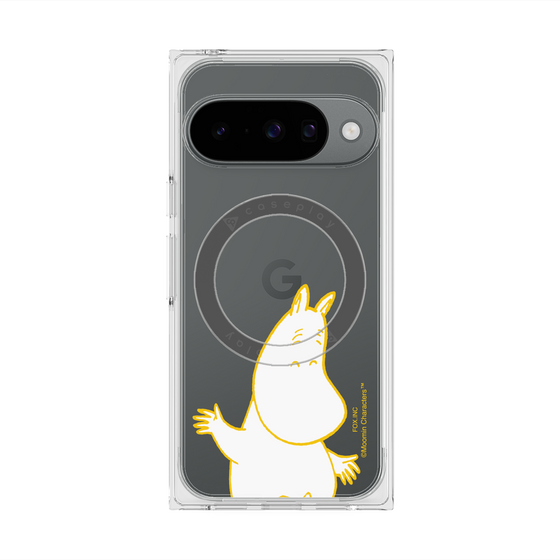 プレミアムスクエアケース with Pixelsnap［ MOOMIN - Happy face ］