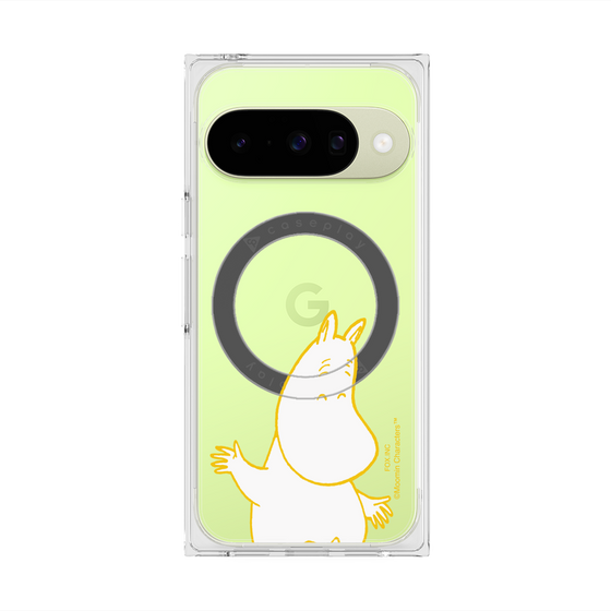 プレミアムスクエアケース with Pixelsnap［ MOOMIN - Happy face ］