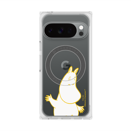 プレミアムスクエアケース with Pixelsnap［ MOOMIN - Happy face ］