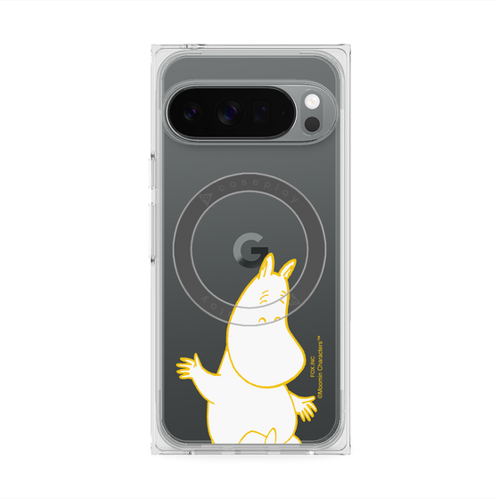 プレミアムスクエアケース with Pixelsnap［ MOOMIN - Happy face ］
