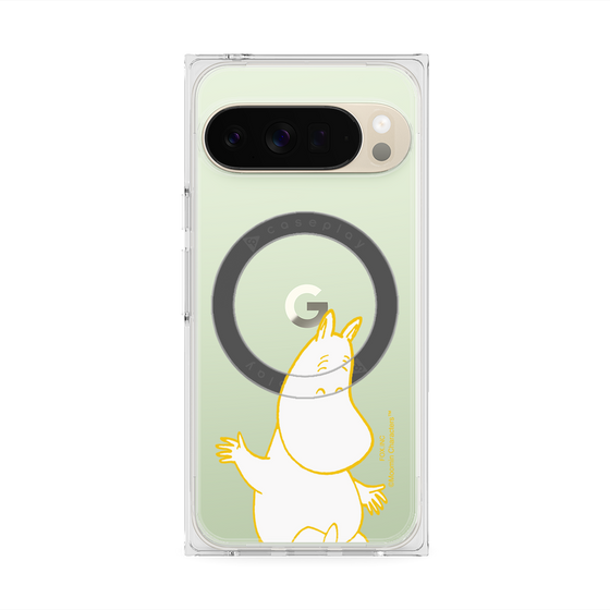 プレミアムスクエアケース with Pixelsnap［ MOOMIN - Happy face ］