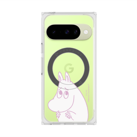 プレミアムスクエアケース with Pixelsnap［ MOOMIN - Fearful face ］