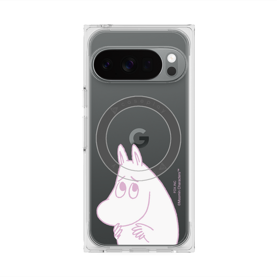 プレミアムスクエアケース with Pixelsnap［ MOOMIN - Fearful face ］