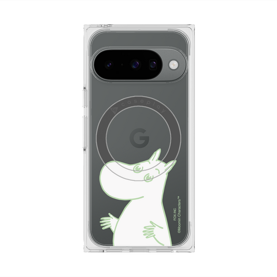 プレミアムスクエアケース with Pixelsnap［ MOOMIN - Sparkling face ］