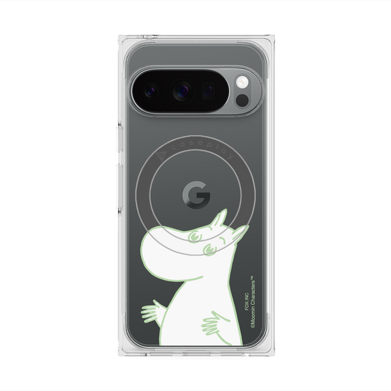 プレミアムスクエアケース with Pixelsnap［ MOOMIN - Sparkling face ］