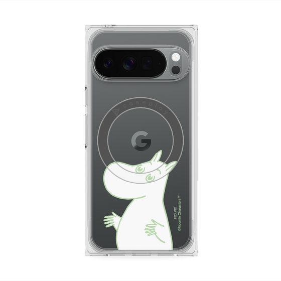 プレミアムスクエアケース with Pixelsnap［ MOOMIN - Sparkling face ］