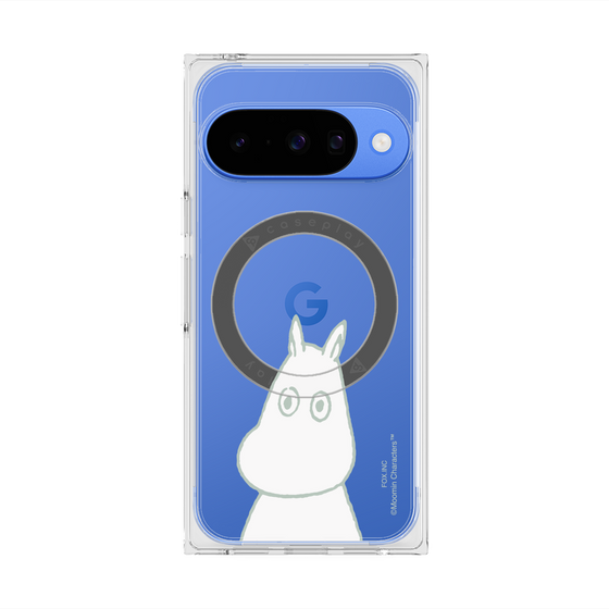 プレミアムスクエアケース with Pixelsnap［ MOOMIN - Troubled face ］