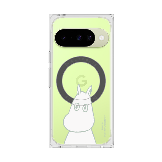 プレミアムスクエアケース with Pixelsnap［ MOOMIN - Troubled face ］