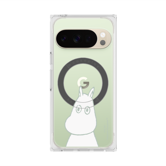プレミアムスクエアケース with Pixelsnap［ MOOMIN - Troubled face ］