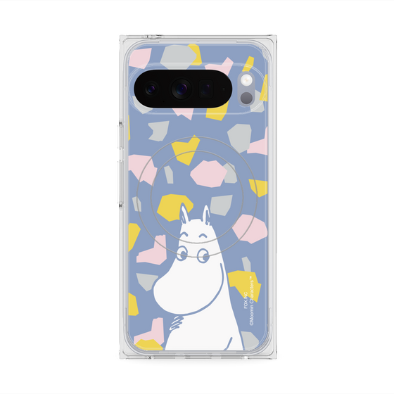 プレミアムスクエアケース with Pixelsnap［ MOOMIN - Familiar face - color ］