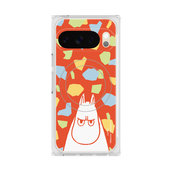 プレミアムスクエアケース with Pixelsnap［ MOOMIN - Angry face - color ］