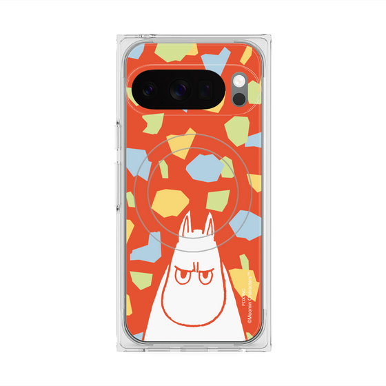プレミアムスクエアケース with Pixelsnap［ MOOMIN - Angry face - color ］