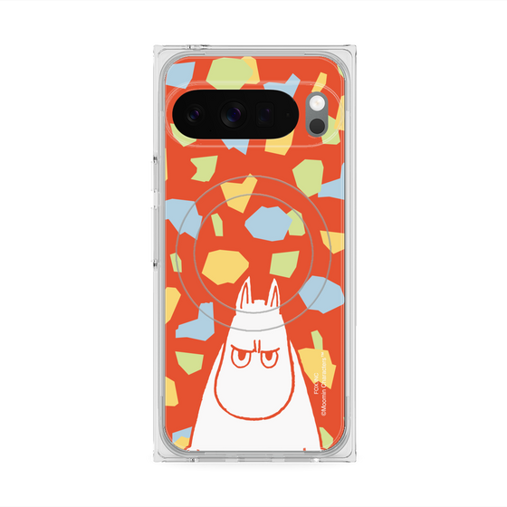 プレミアムスクエアケース with Pixelsnap［ MOOMIN - Angry face - color ］