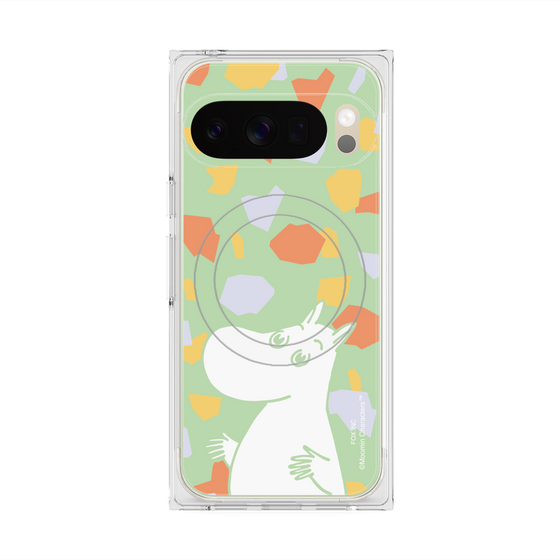 プレミアムスクエアケース with Pixelsnap［ MOOMIN - Sparkling face - color ］