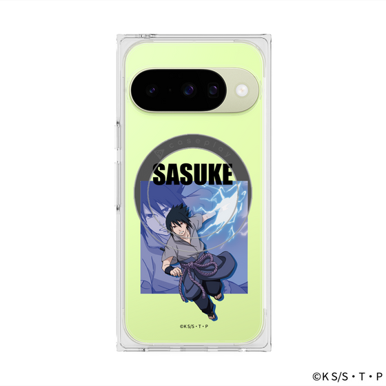 プレミアムスクエアケース with Pixelsnap［ NARUTO -ナルト- 疾風伝 - うちはサスケ ］