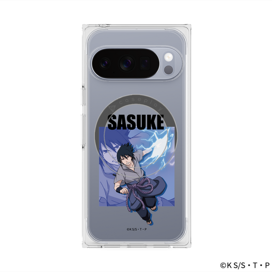 プレミアムスクエアケース with Pixelsnap［ NARUTO -ナルト- 疾風伝 - うちはサスケ ］